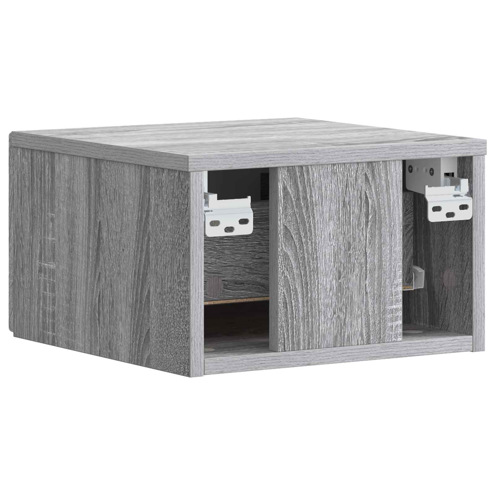 Stolna montirana na zid 2 pcs Siva Sonoma 34,5 x 33 x 20 cm