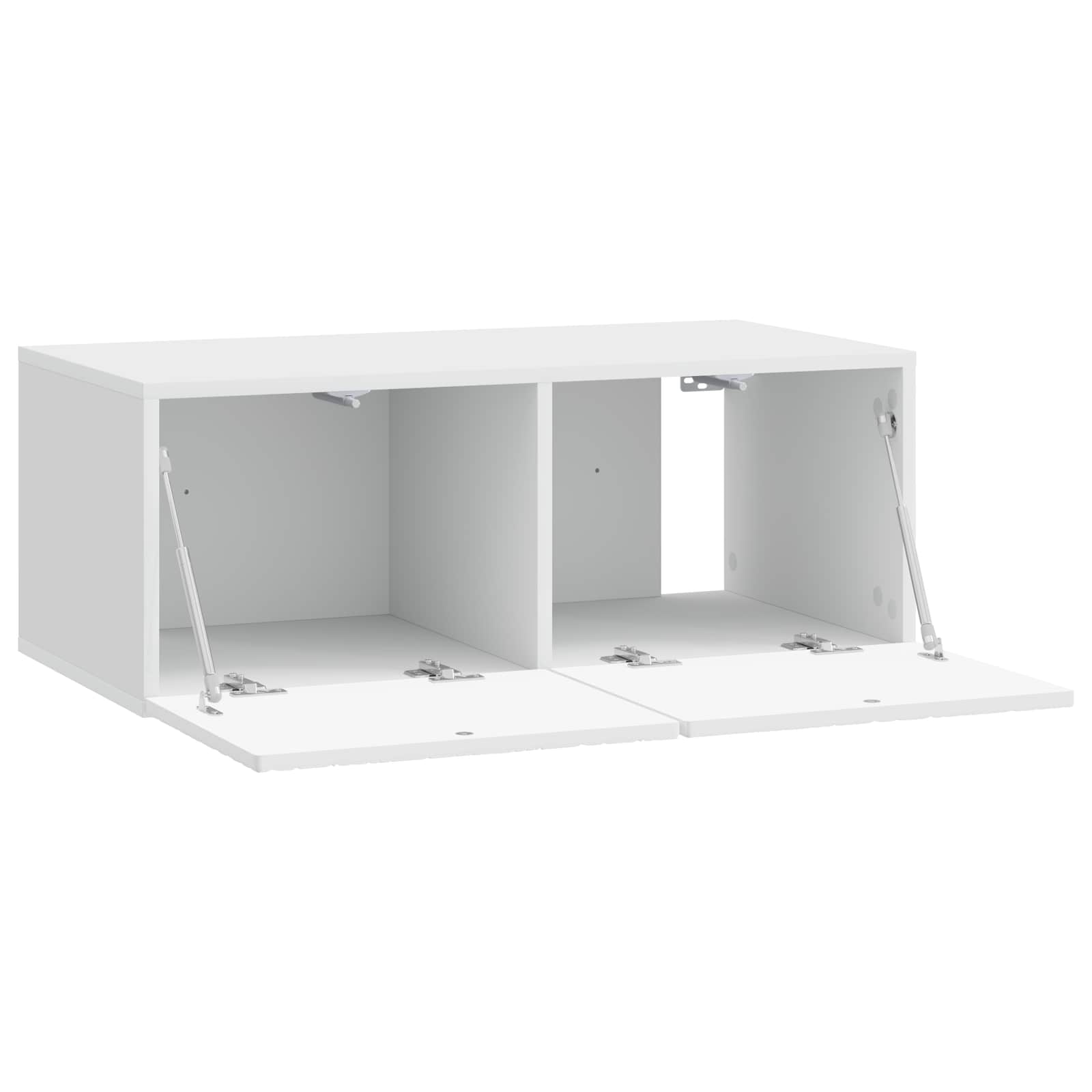 TV ormar za zid 98 x 31 cm Bijela visokog sjaja