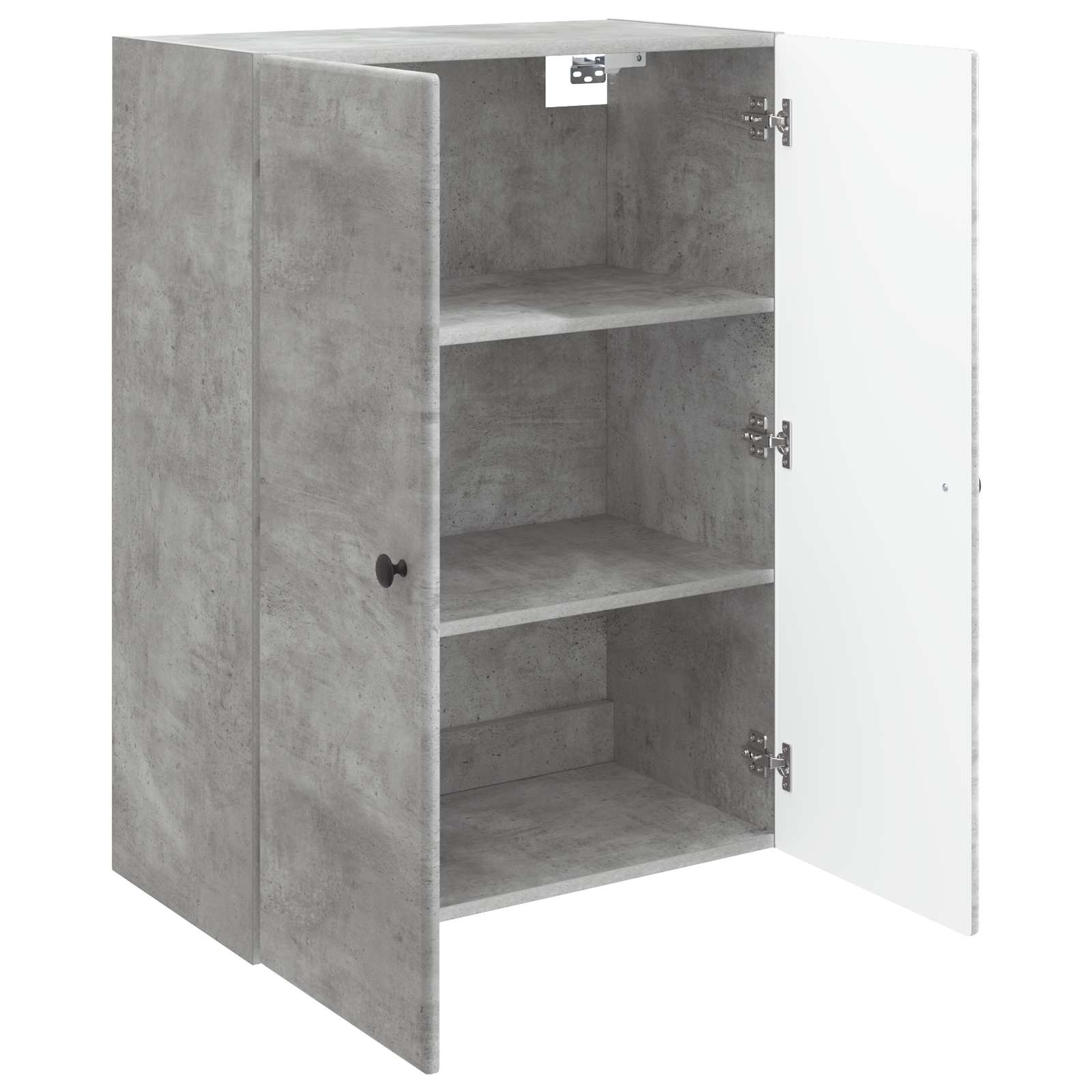 Ormar za montažu na zid Betonska siva 66 x 34,5 x 90 cm