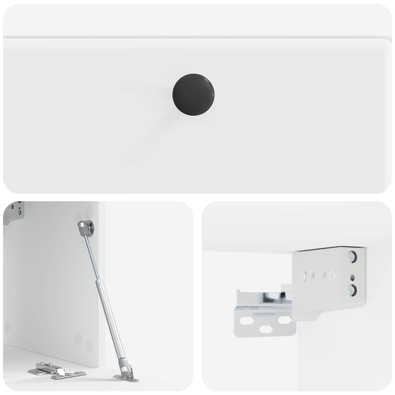 TV ormar za zid 59,5 x 31 x 30 cm Bijela Konstruirano drvo