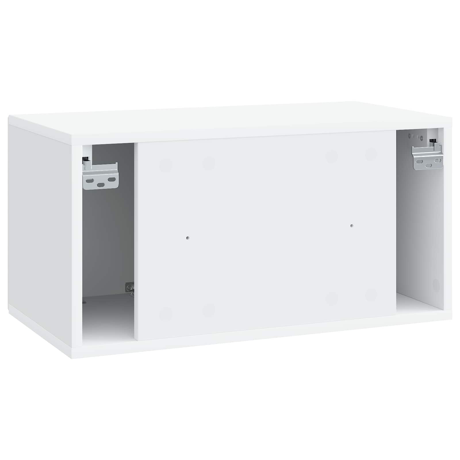 TV ormar za zid Bijela 59,5 x 31 x 30 cm Konstruirano drvo