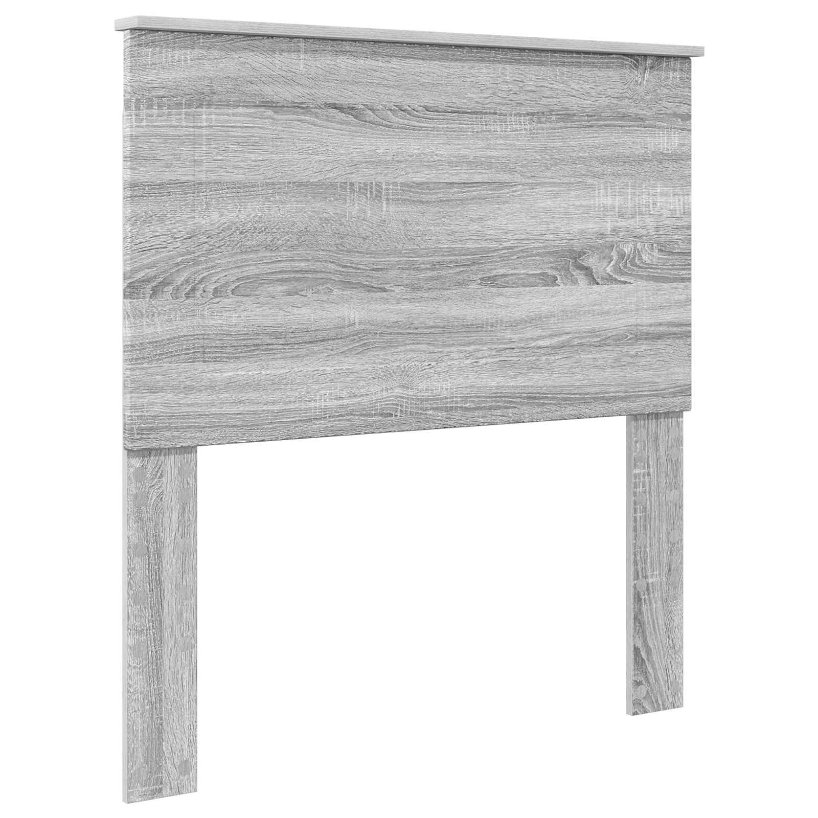 Krevetna konstrukcija s uzglavljem Siva Sonoma 100 x 200 cm
