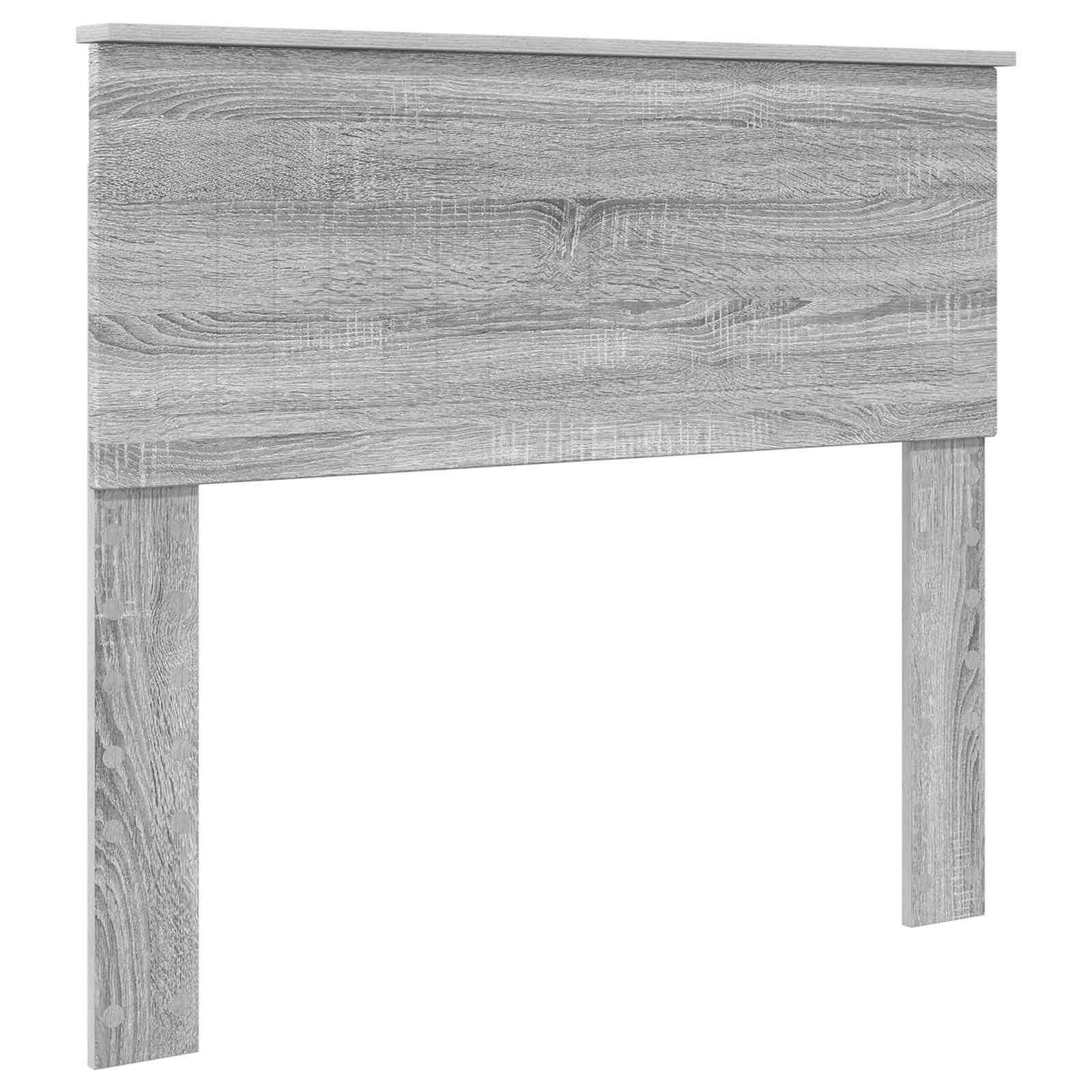 Krevetna konstrukcija s uzglavljem Siva Sonoma 100 x 200 cm