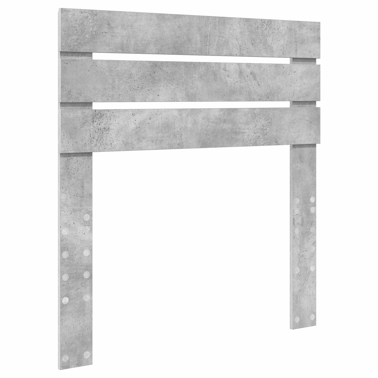 Krevet s od storage Betonski sivi 70 x 190 cm Konstruirano drvo