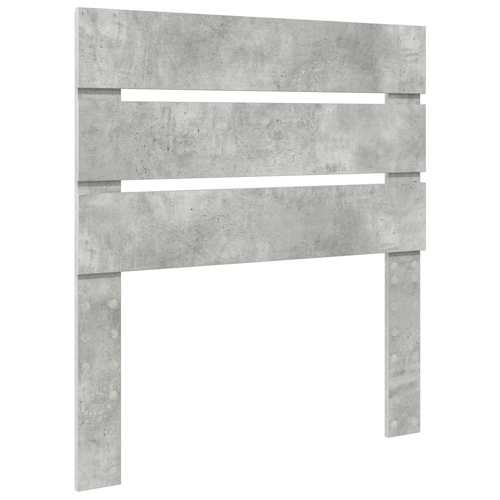 Krevet s od storage Betonski sivi 70 x 190 cm Konstruirano drvo