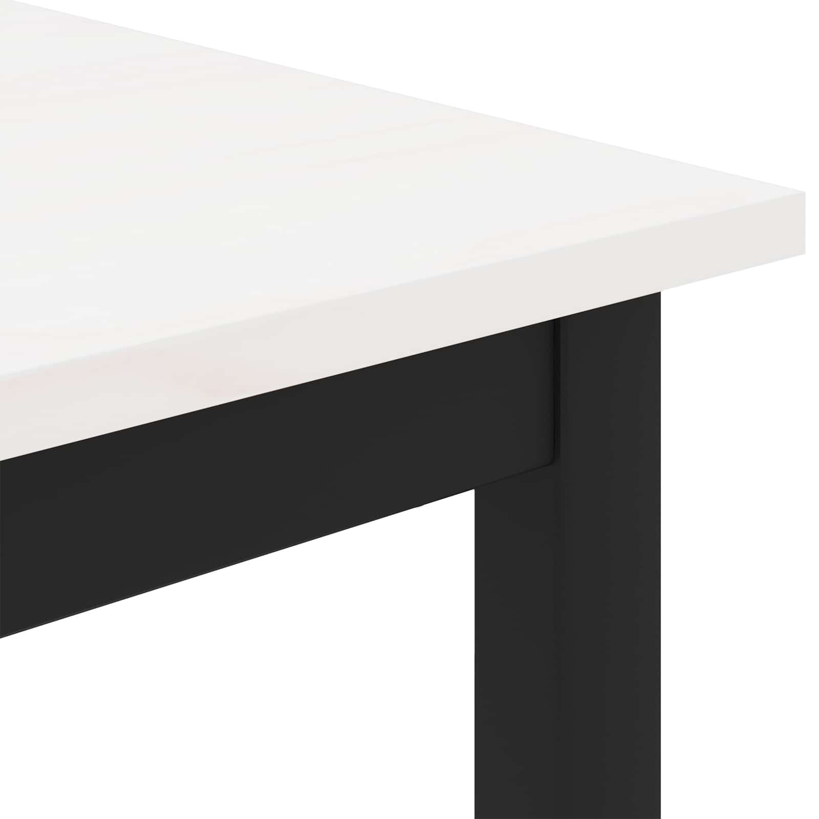 Kava Stol Bijelo 100 x 50 x 45 cm Čvrsto borovo drvo