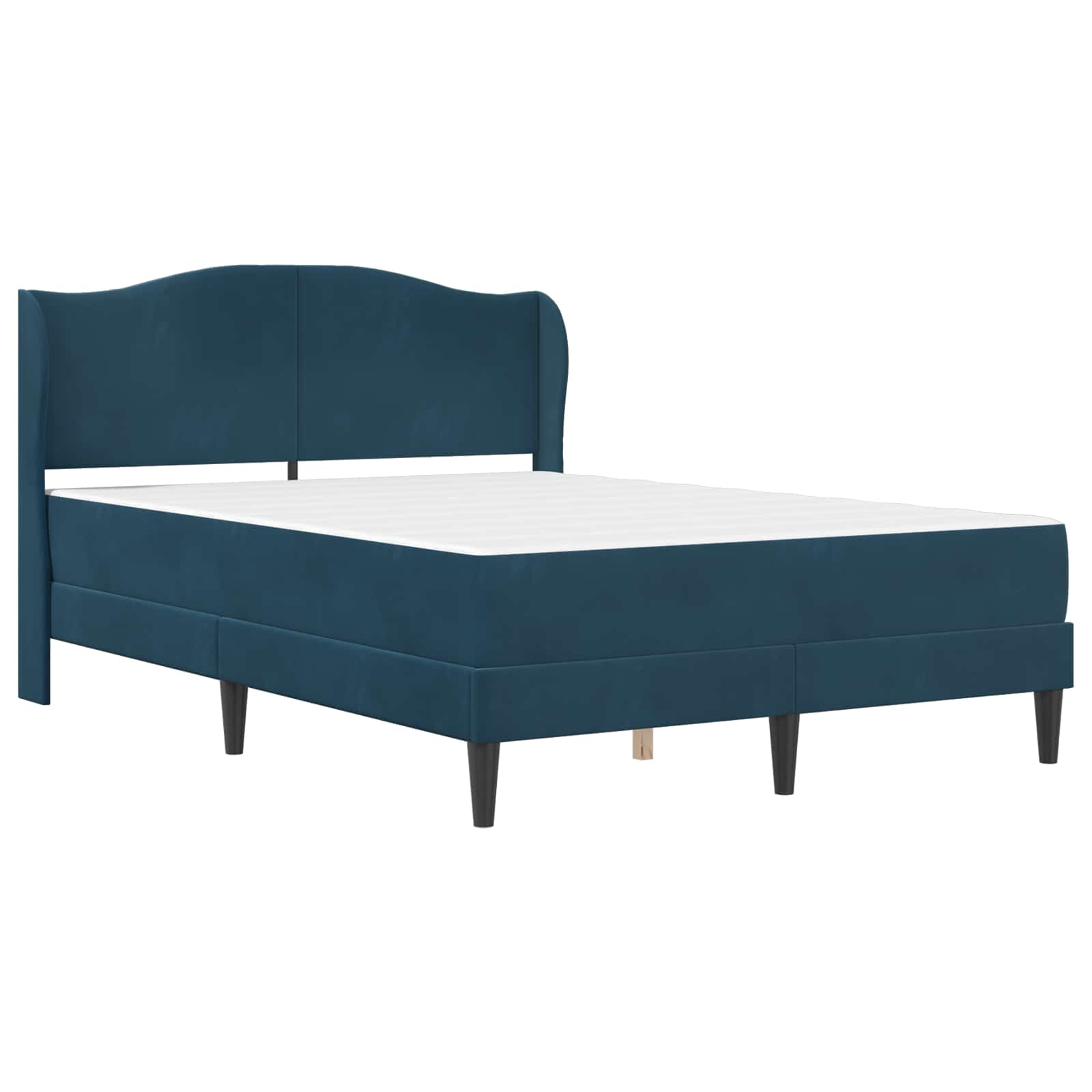 Krevetna konstrukcija 2 pcs Plava 120 x 190 cm Baršun