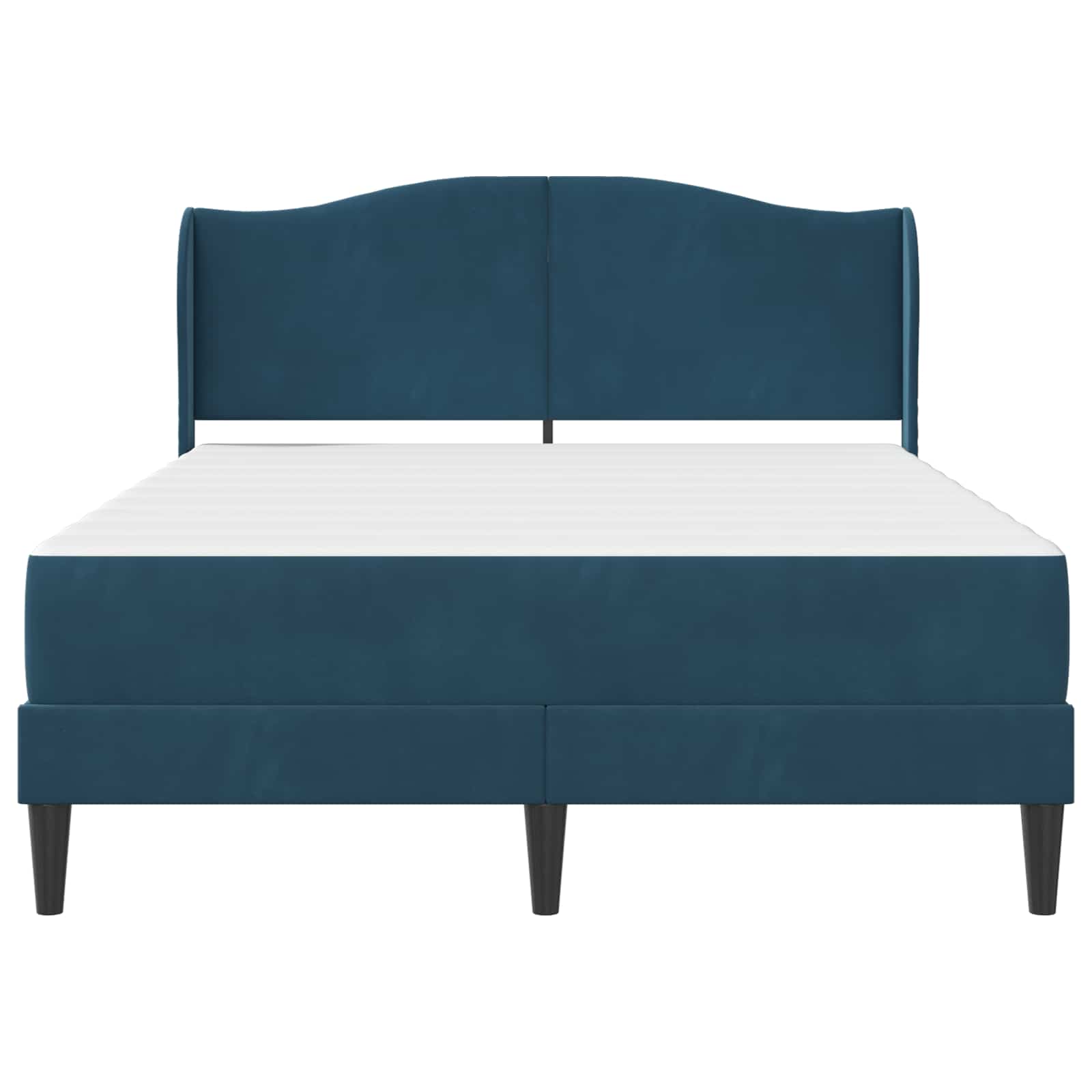 Krevetna konstrukcija 2 pcs Plava 120 x 190 cm Baršun
