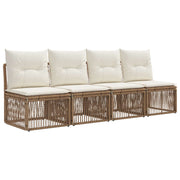 4-sjedala sofa 4 pcs 4-Broj sjedala Bež poliratan
