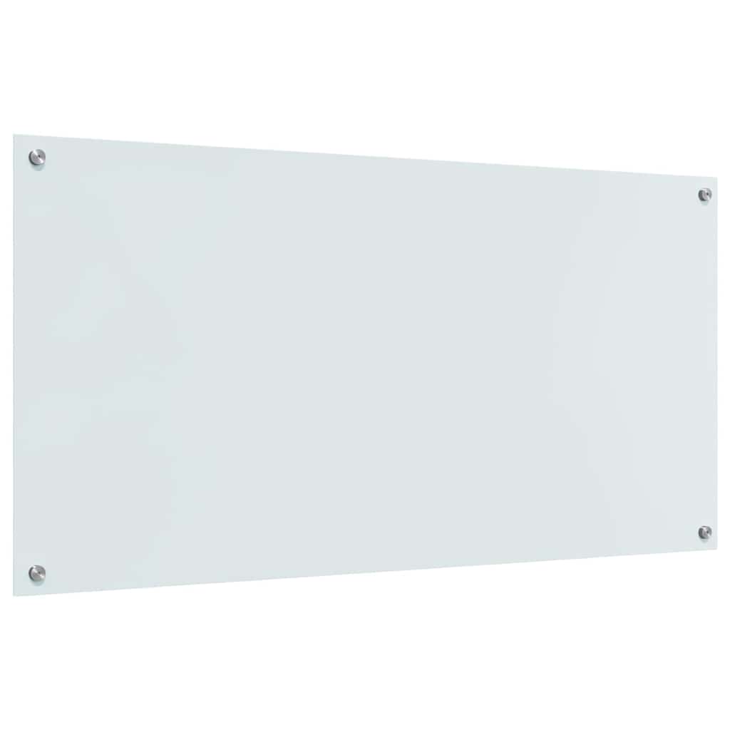 Kuhinjski zid 2 pcs Bijelo 120 x 60 cm Staklo otporno na udarce