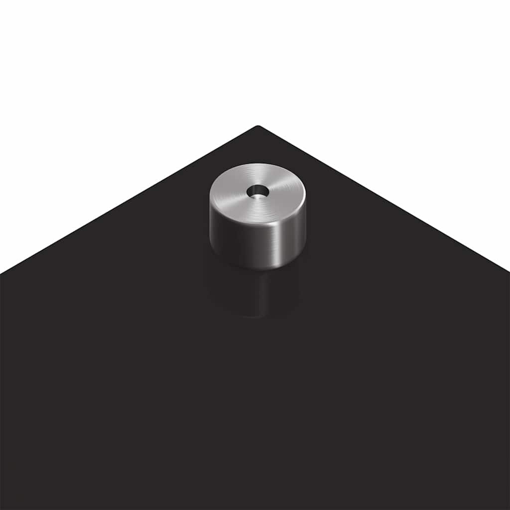 Kuhinjski zid 2 pcs Crna 120 x 50 cm Staklo otporno na udarce