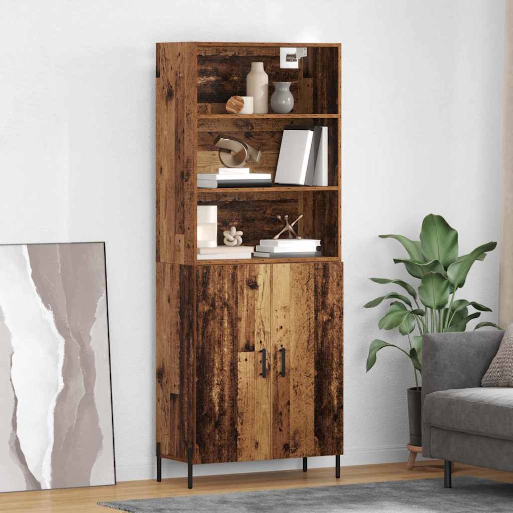 Highboard Staro drvo 69,5 x 32,5 x 180 cm Konstruirano drvo