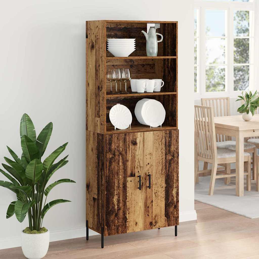Highboard Staro drvo 69,5 x 32,5 x 180 cm Konstruirano drvo