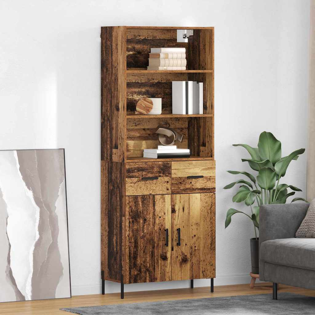 Highboard Staro drvo 69,5 x 32,5 x 180 cm Konstruirano drvo
