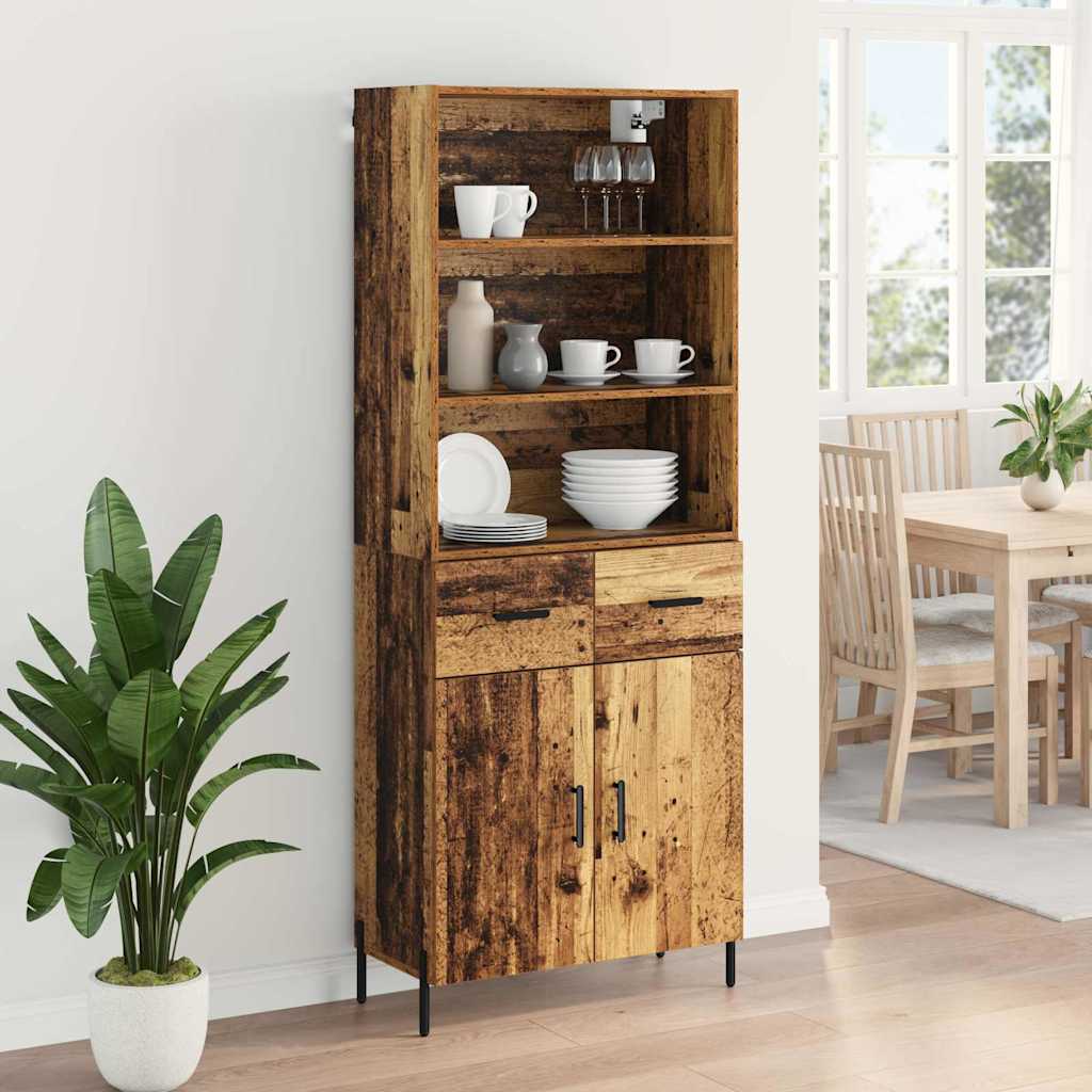 Highboard Staro drvo 69,5 x 32,5 x 180 cm Konstruirano drvo