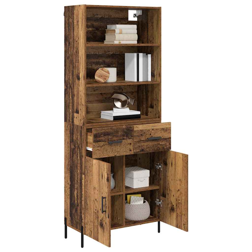 Highboard Staro drvo 69,5 x 32,5 x 180 cm Konstruirano drvo