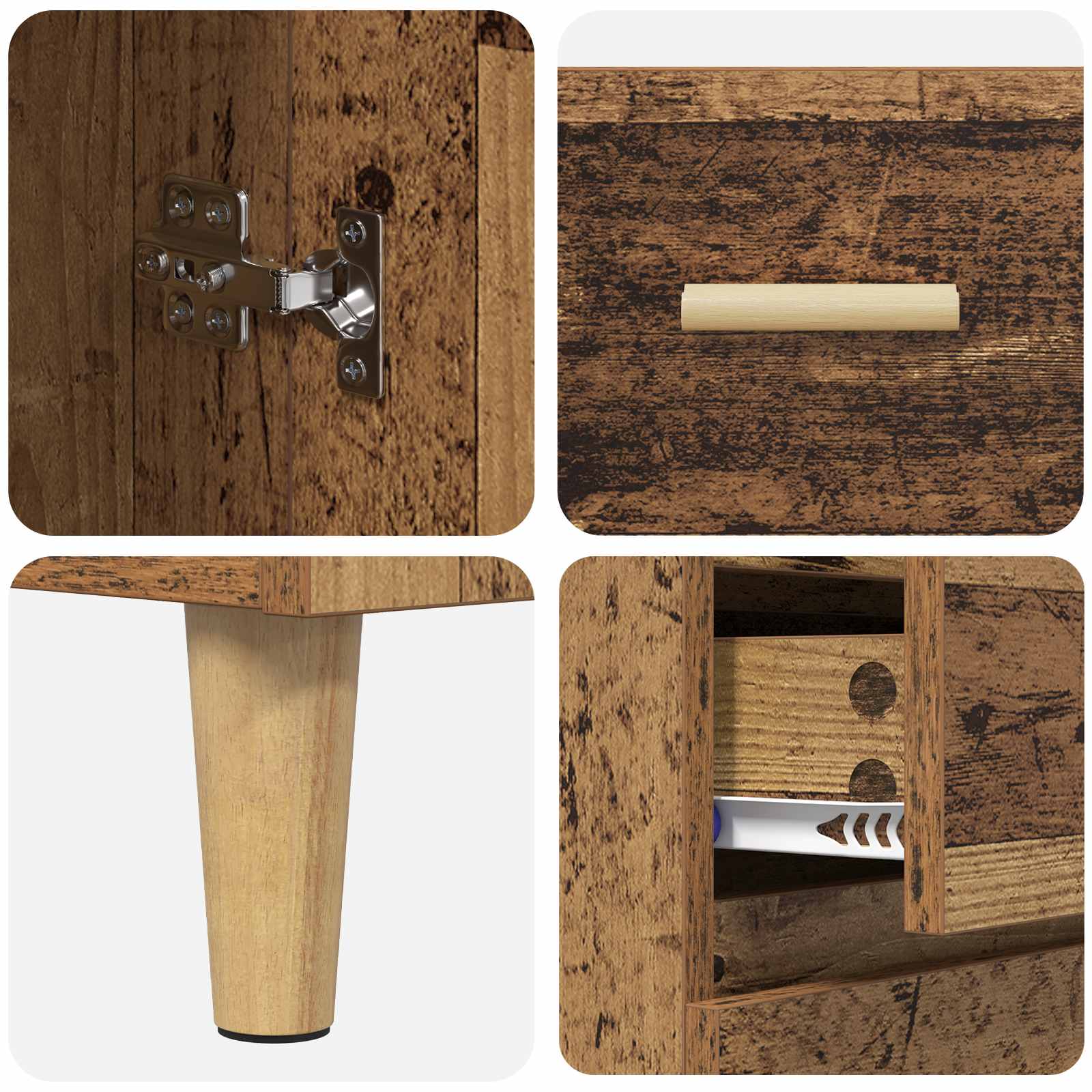 Highboard Staro drvo 69,5 x 32,5 x 180 cm Konstruirano drvo
