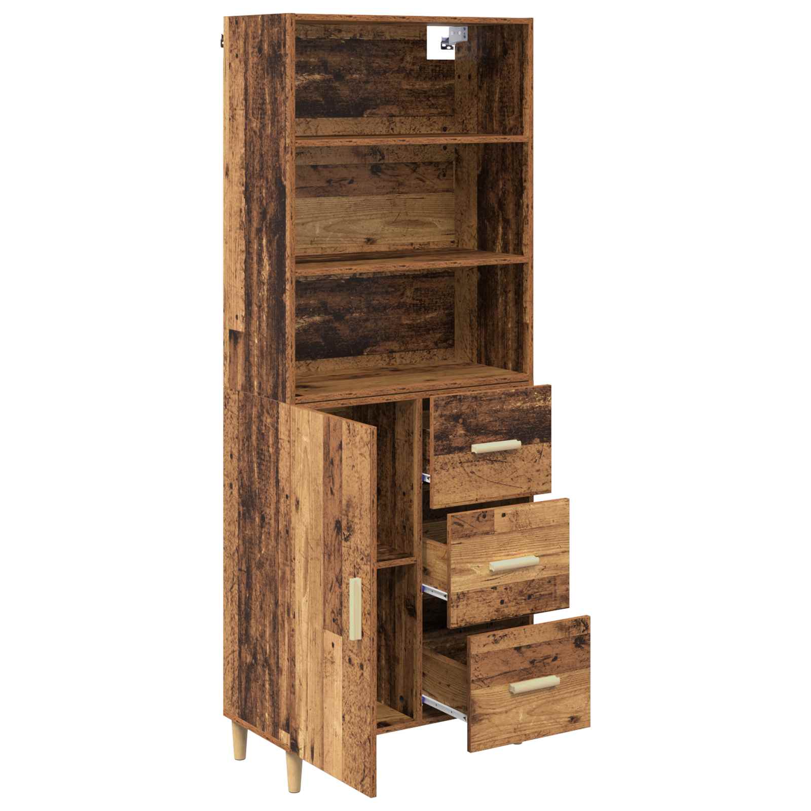 Highboard Staro drvo 69,5 x 32,5 x 180 cm Konstruirano drvo