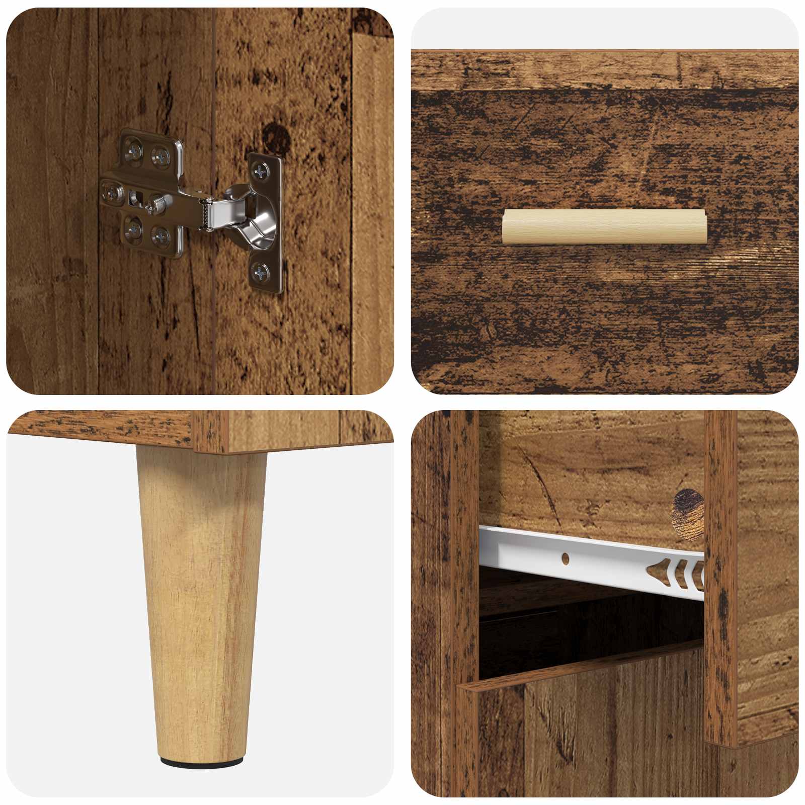 Highboard Staro drvo 69,5 x 32,5 x 180 cm Konstruirano drvo