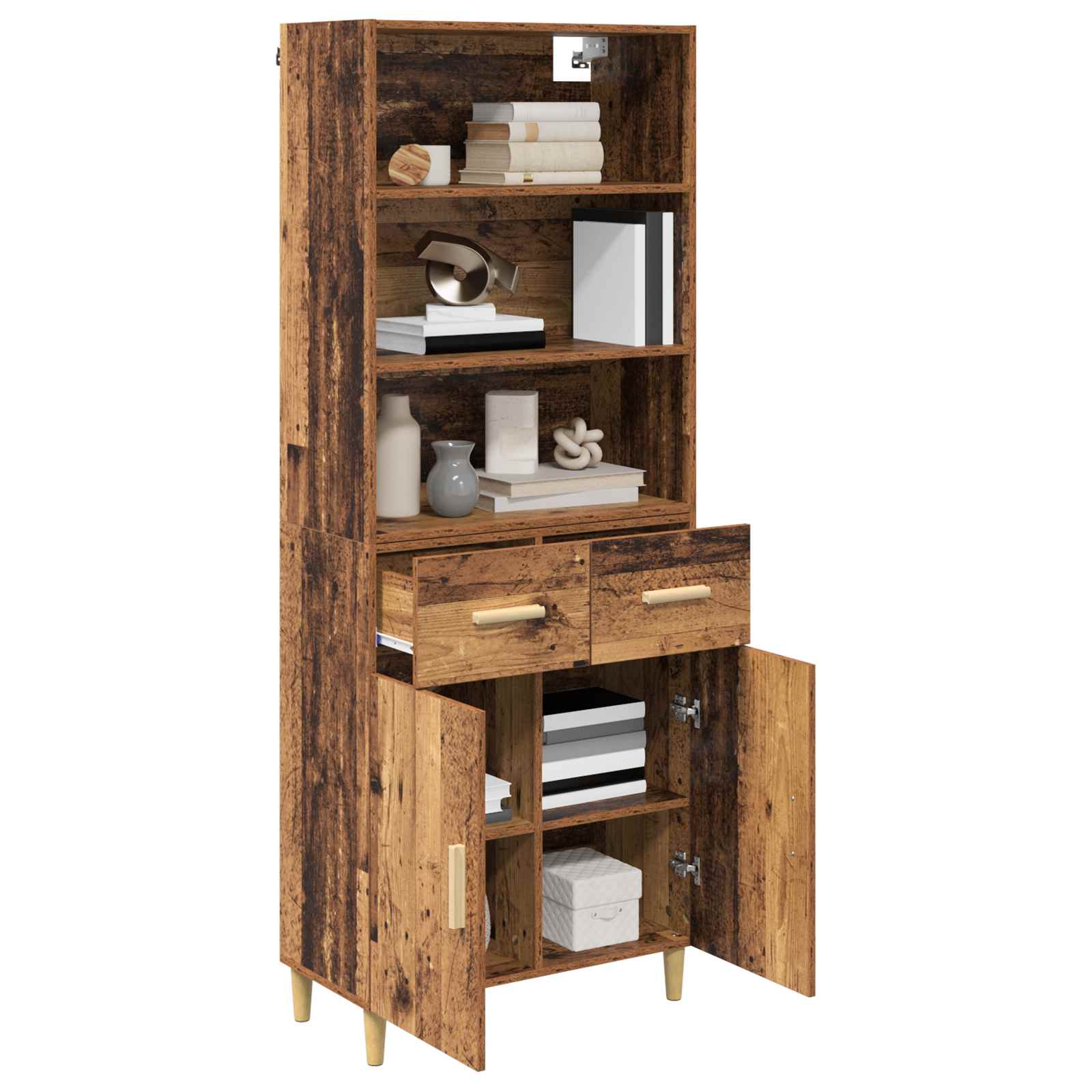 Highboard Staro drvo 69,5 x 32,5 x 180 cm Konstruirano drvo