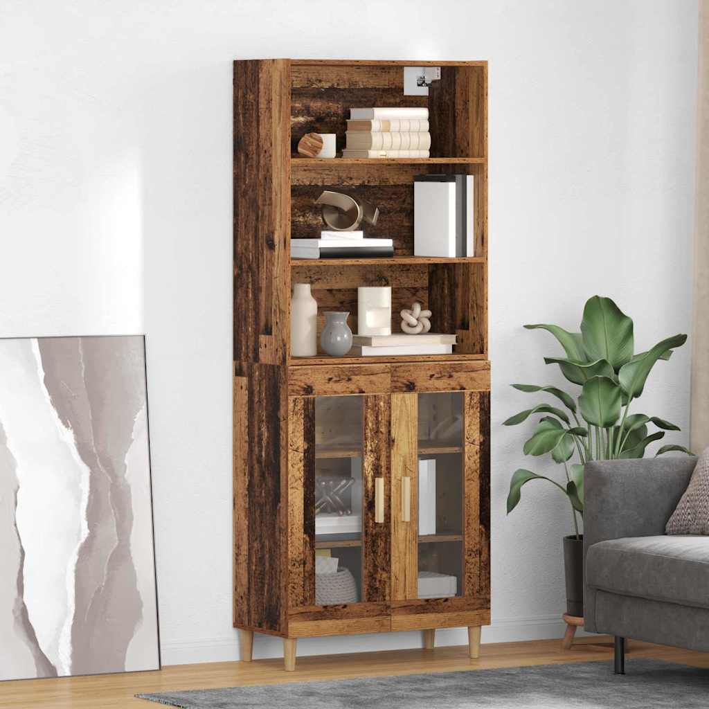 Highboard Staro drvo 69,5 x 32,5 x 180 cm Konstruirano drvo