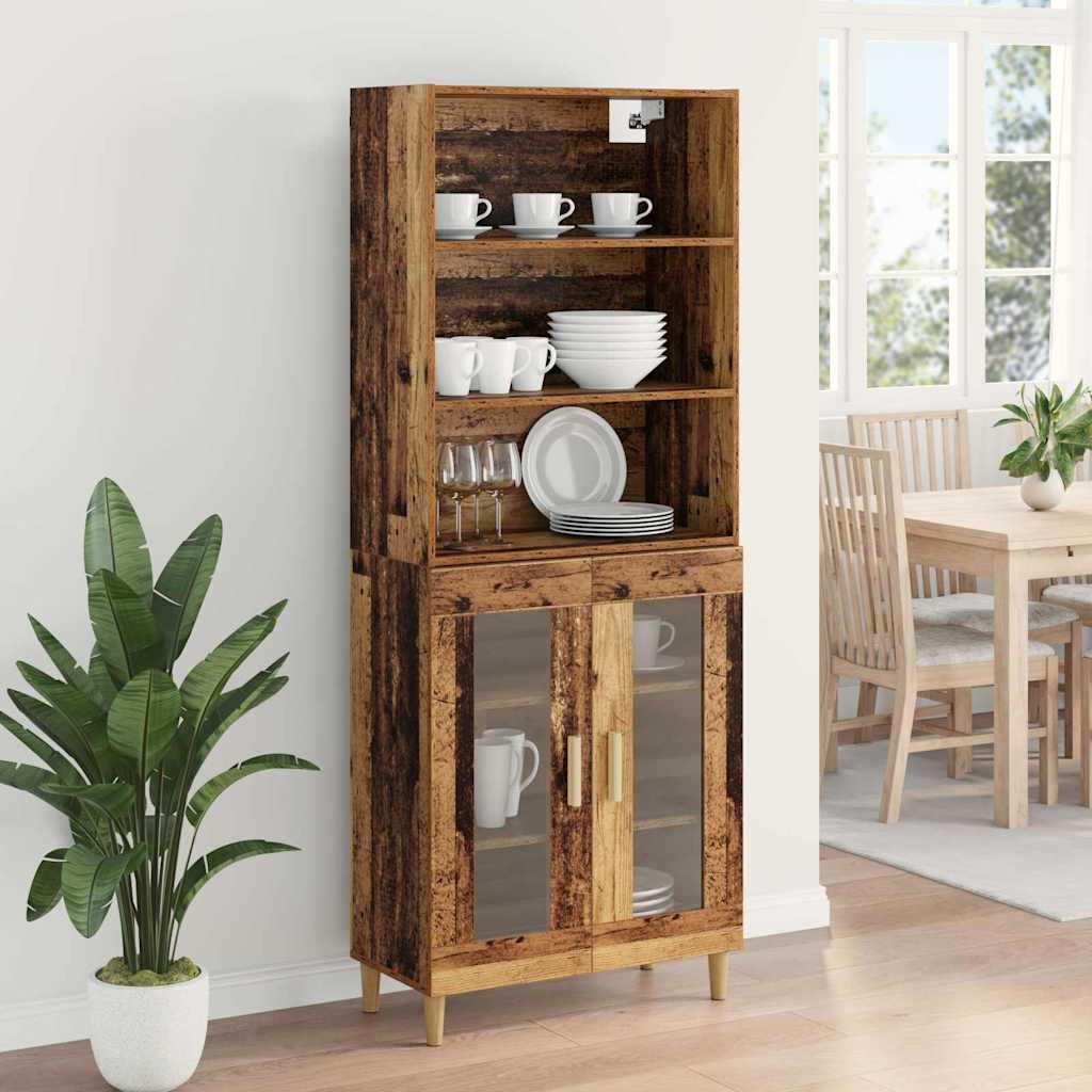 Highboard Staro drvo 69,5 x 32,5 x 180 cm Konstruirano drvo