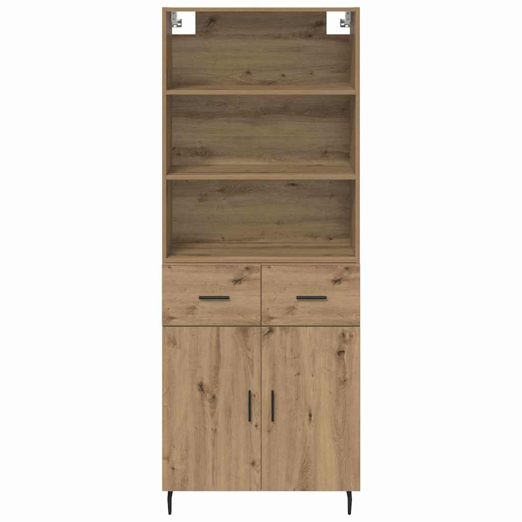 Highboard s ladicama Umjetnički hrast 69,5 x 34 x 180 cm
