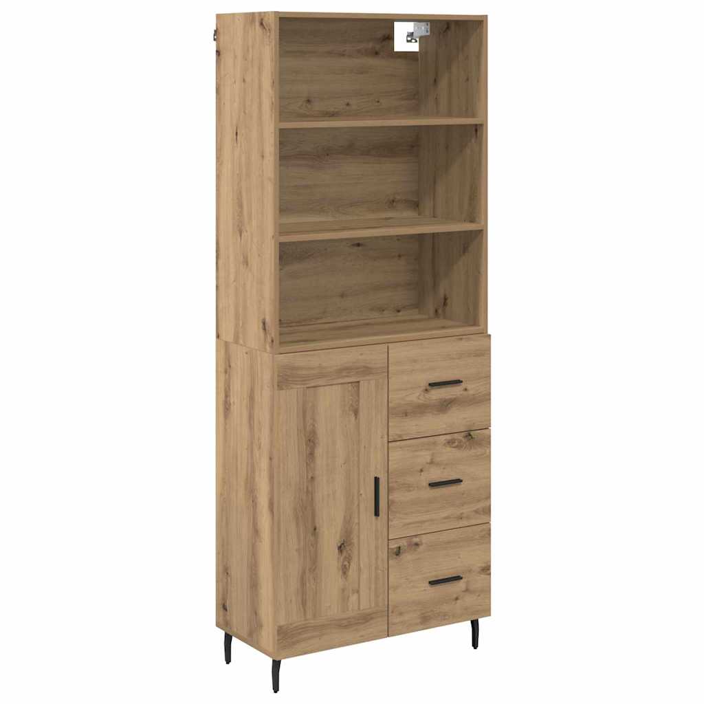 Highboard s ladicama Umjetnički hrast 69,5 x 34 x 180 cm
