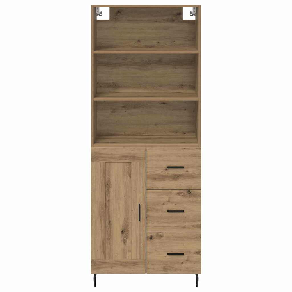 Highboard s ladicama Umjetnički hrast 69,5 x 34 x 180 cm