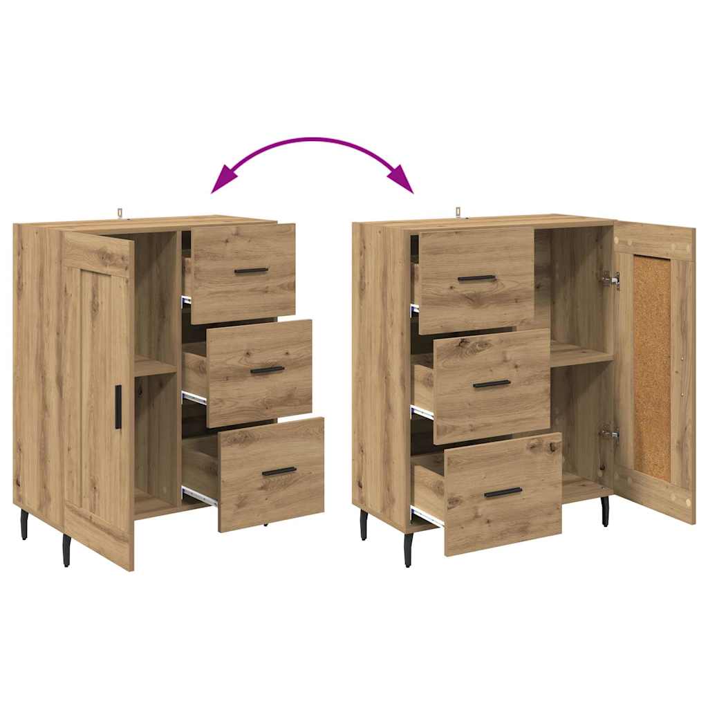 Highboard s ladicama Umjetnički hrast 69,5 x 34 x 180 cm