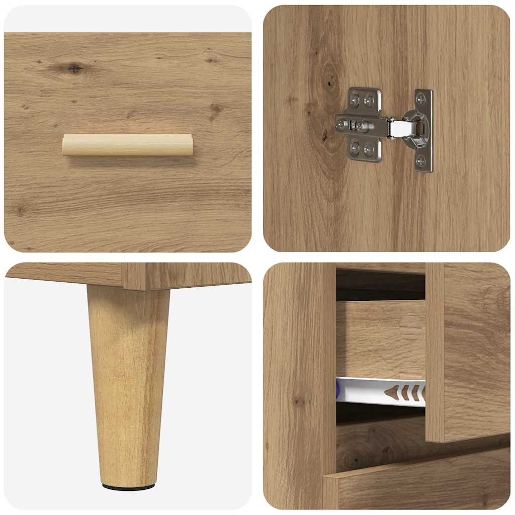 Highboard s ladicama Umjetnički hrast 69,5 x 34 x 180 cm