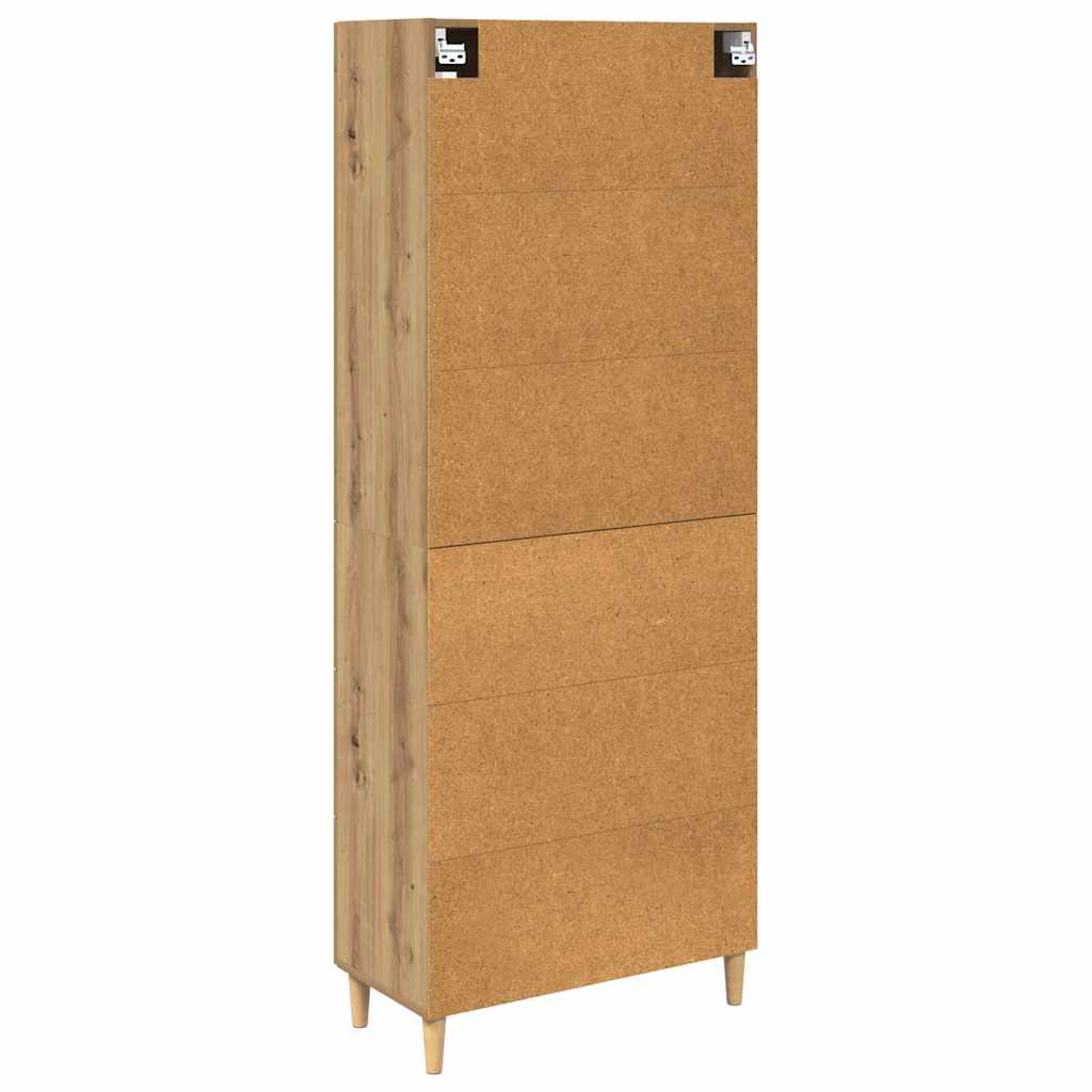 Highboard s ladicama Umjetnički hrast 69,5 x 34 x 180 cm