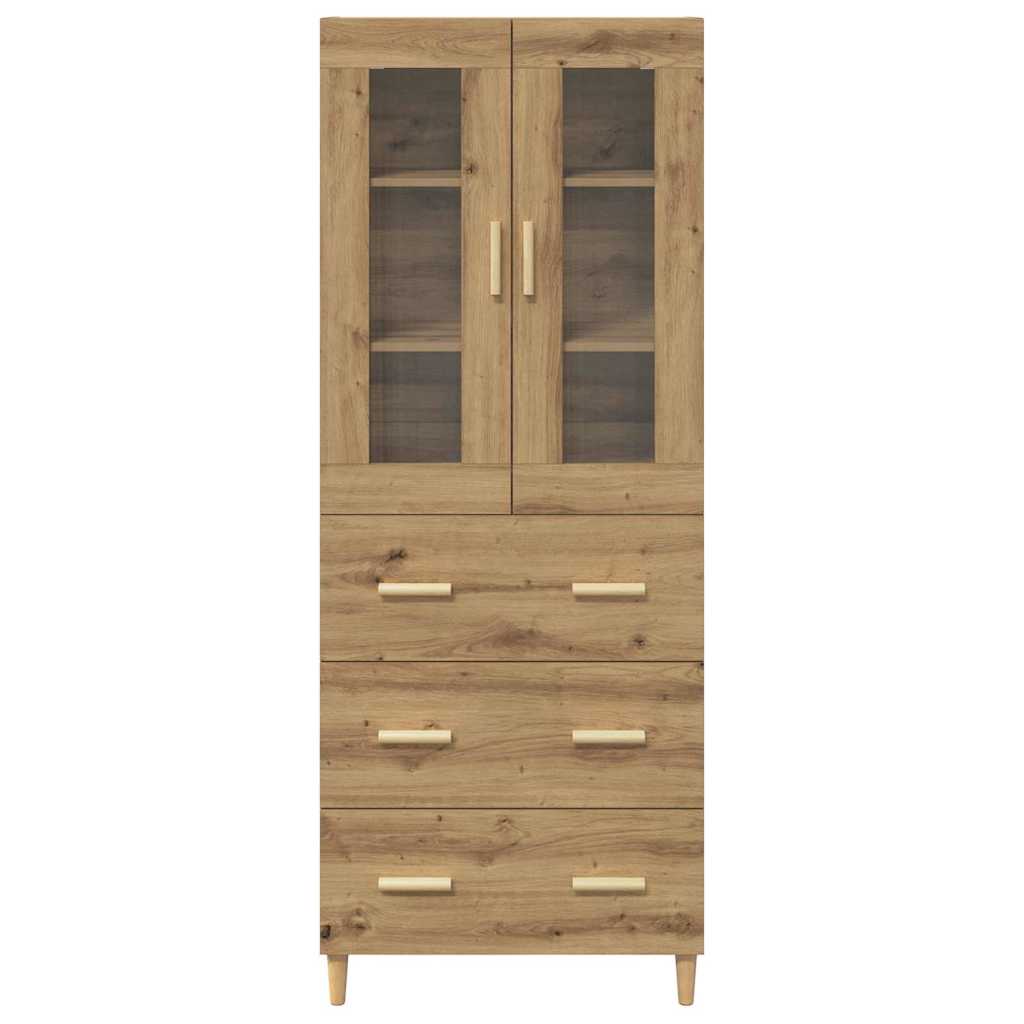 Highboard s ladicama Umjetnički hrast 69,5 x 34 x 180 cm