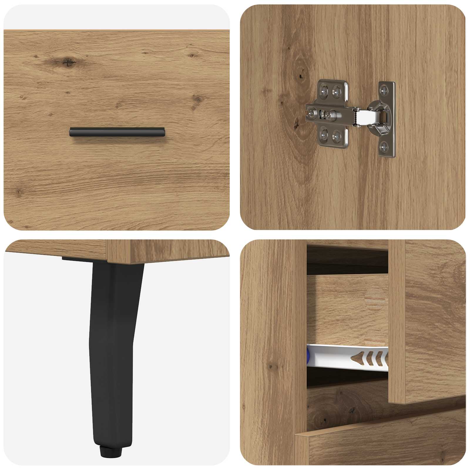 Highboard s ladicama Umjetnički hrast 69,5 x 34 x 180 cm