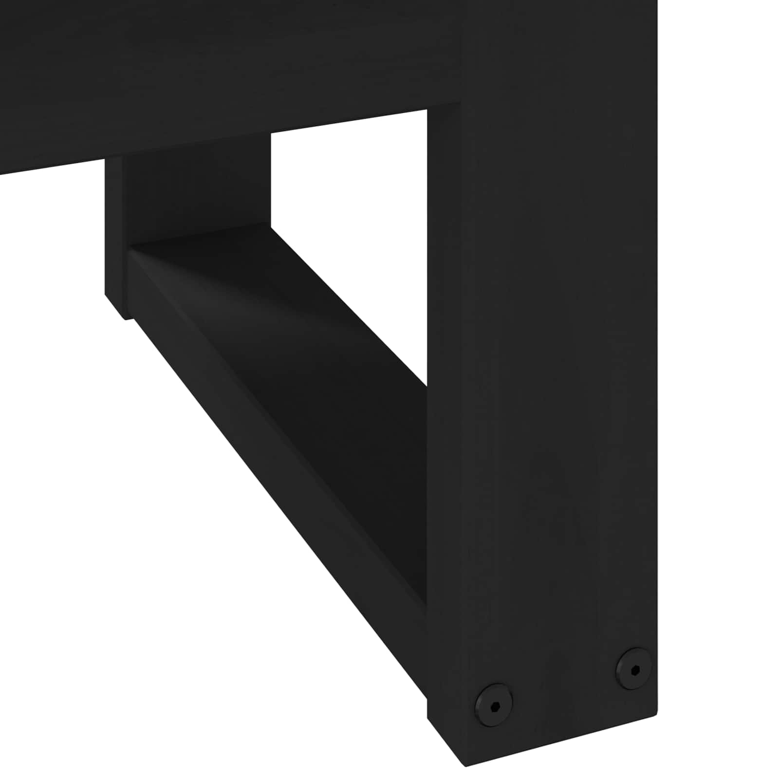 Kava Stol NOAIN Crna 119 x 60 x 40 cm Masivna borovina