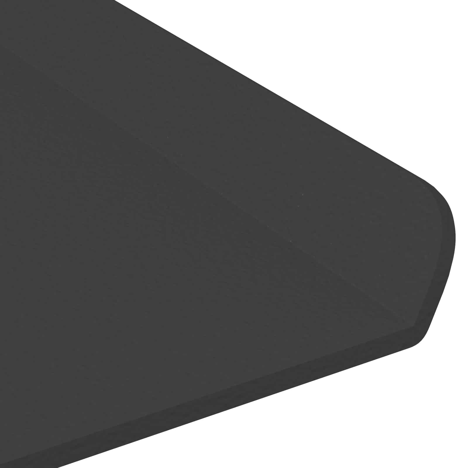 Lebdeća polica Zidne 4 pcs Crna 80 x 18 x 2,5 cm Čelik
