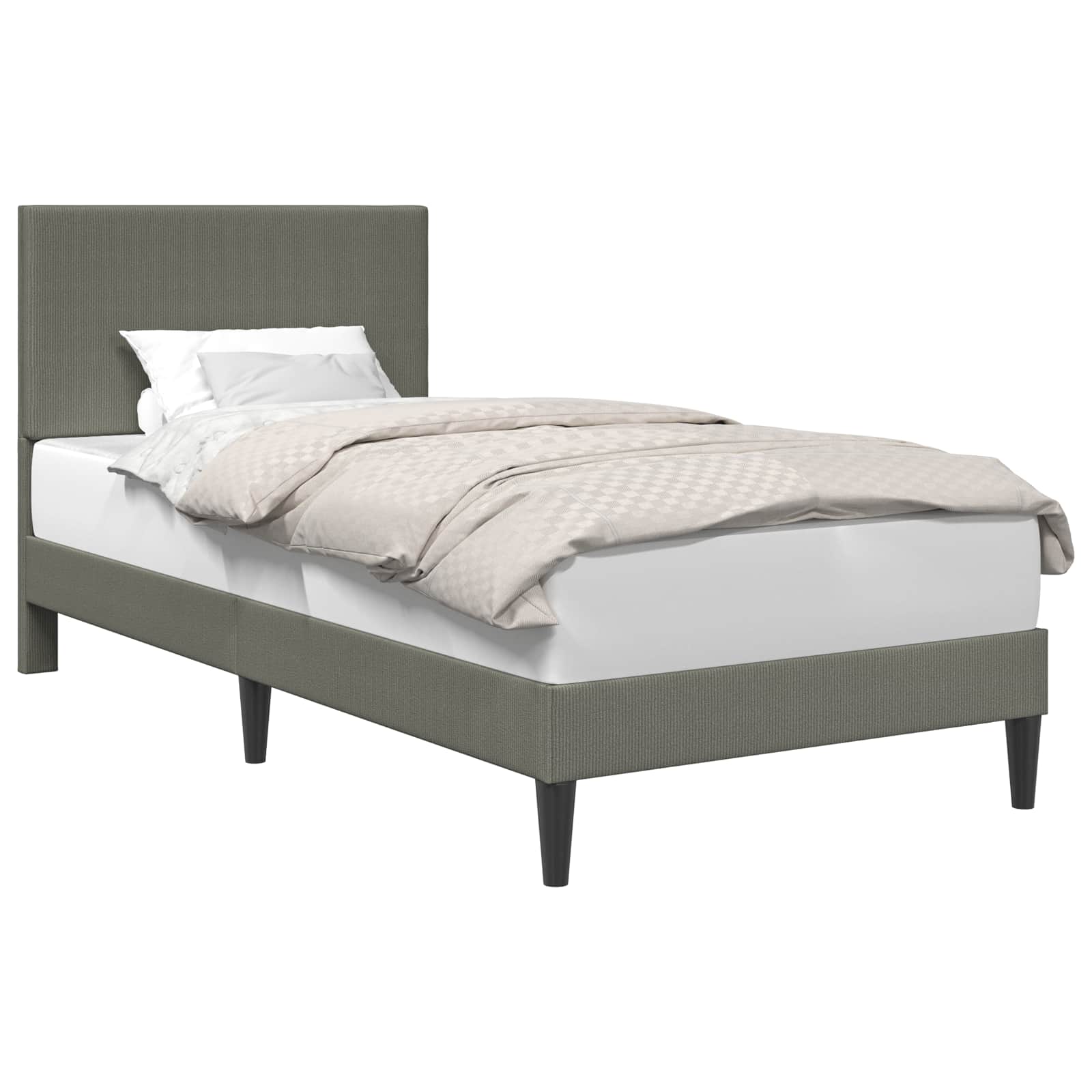 Krevetna konstrukcija Svjetlosiva 90 x 190 cm Kordura tekstil