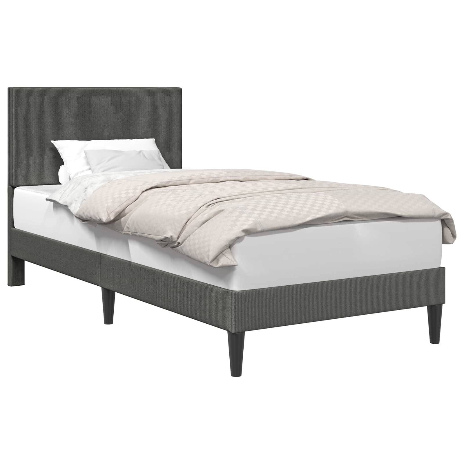 Krevetna konstrukcija Tamnosiva 90 x 200 cm Kordura tekstil