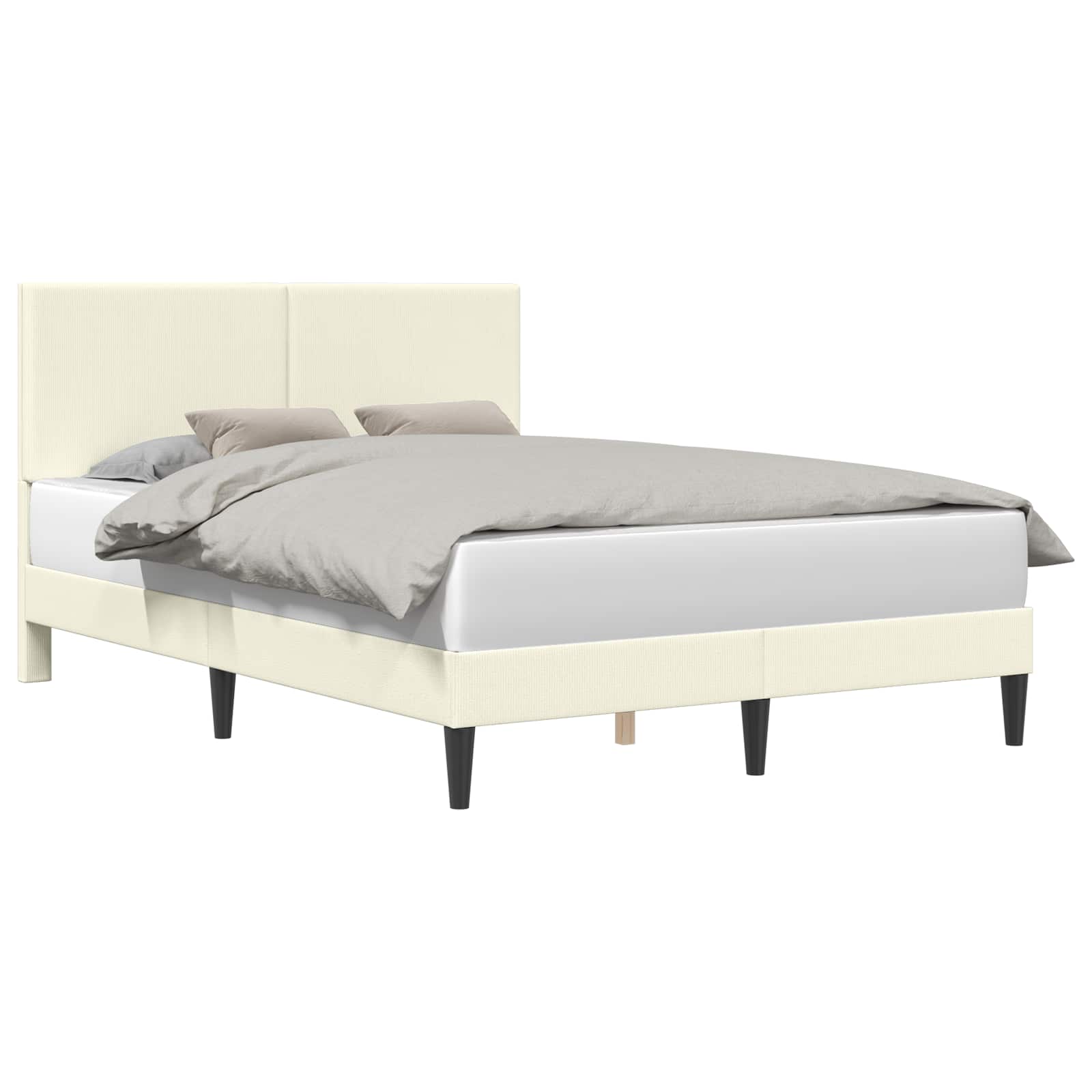 Krevetna konstrukcija Krem 120 x 190 cm Kordura tekstil