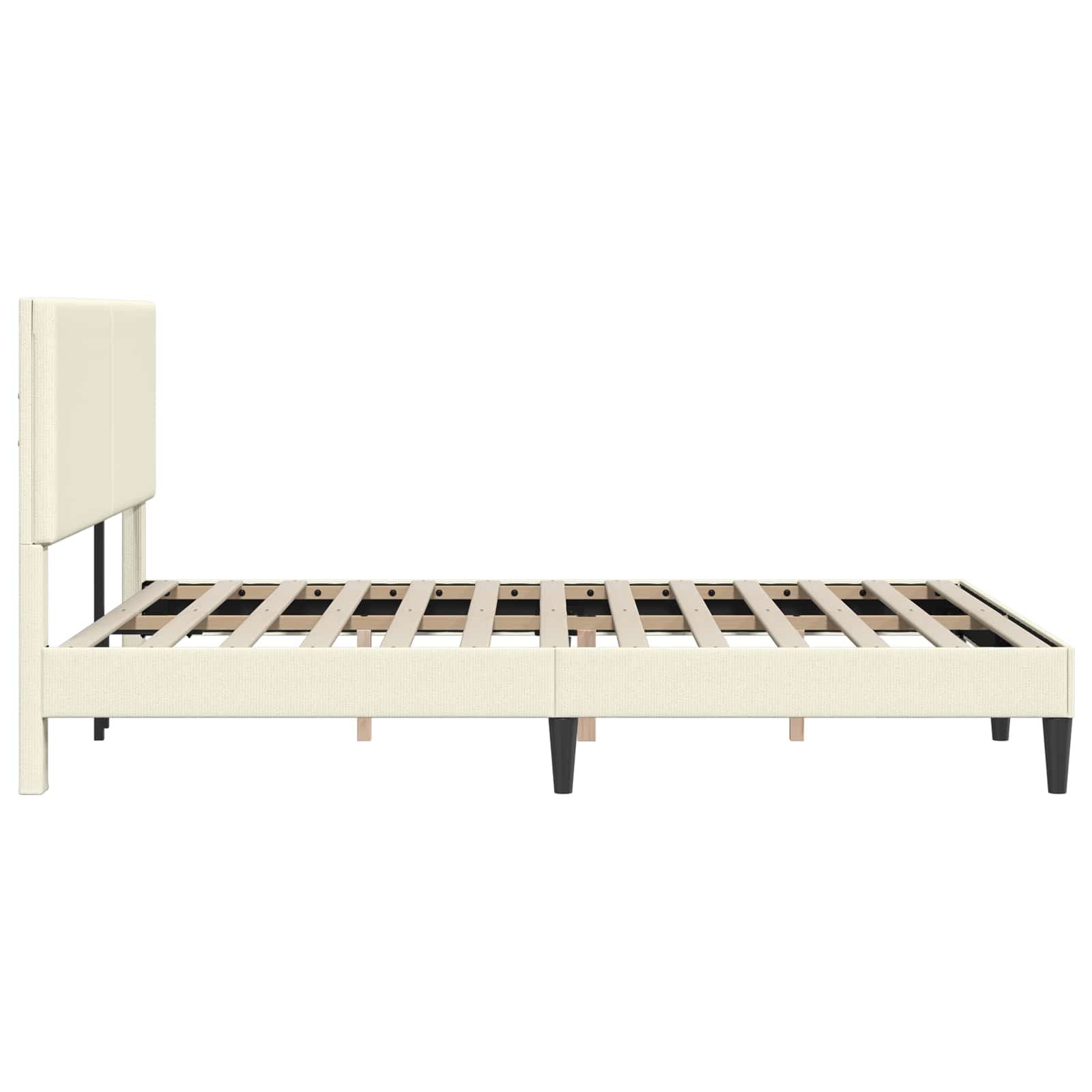 Krevetna konstrukcija Krem 140 x 190 cm Kordura tekstil