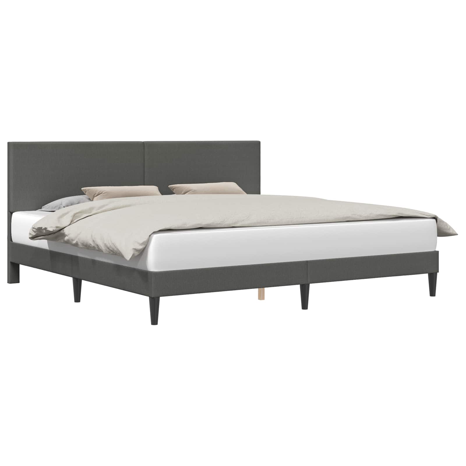 Krevetna konstrukcija Tamnosiva 200 x 200 cm Kordura tekstil