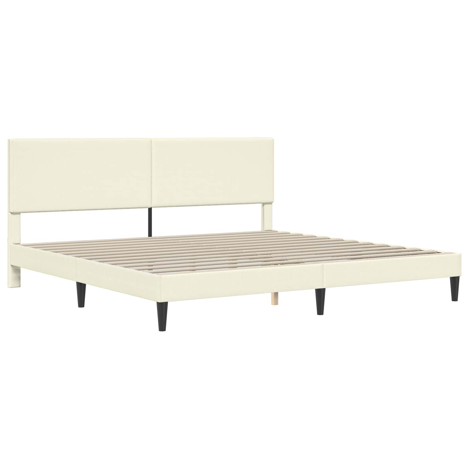 Krevetna konstrukcija Krem 200 x 200 cm Kordura tekstil