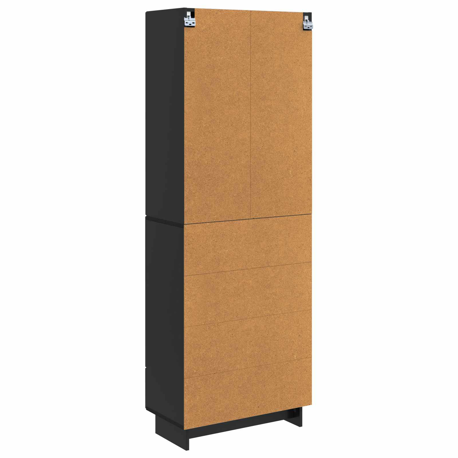 Set ormara 2 pcs Crna 66 x 34,5 x 95 cm Konstruirano drvo
