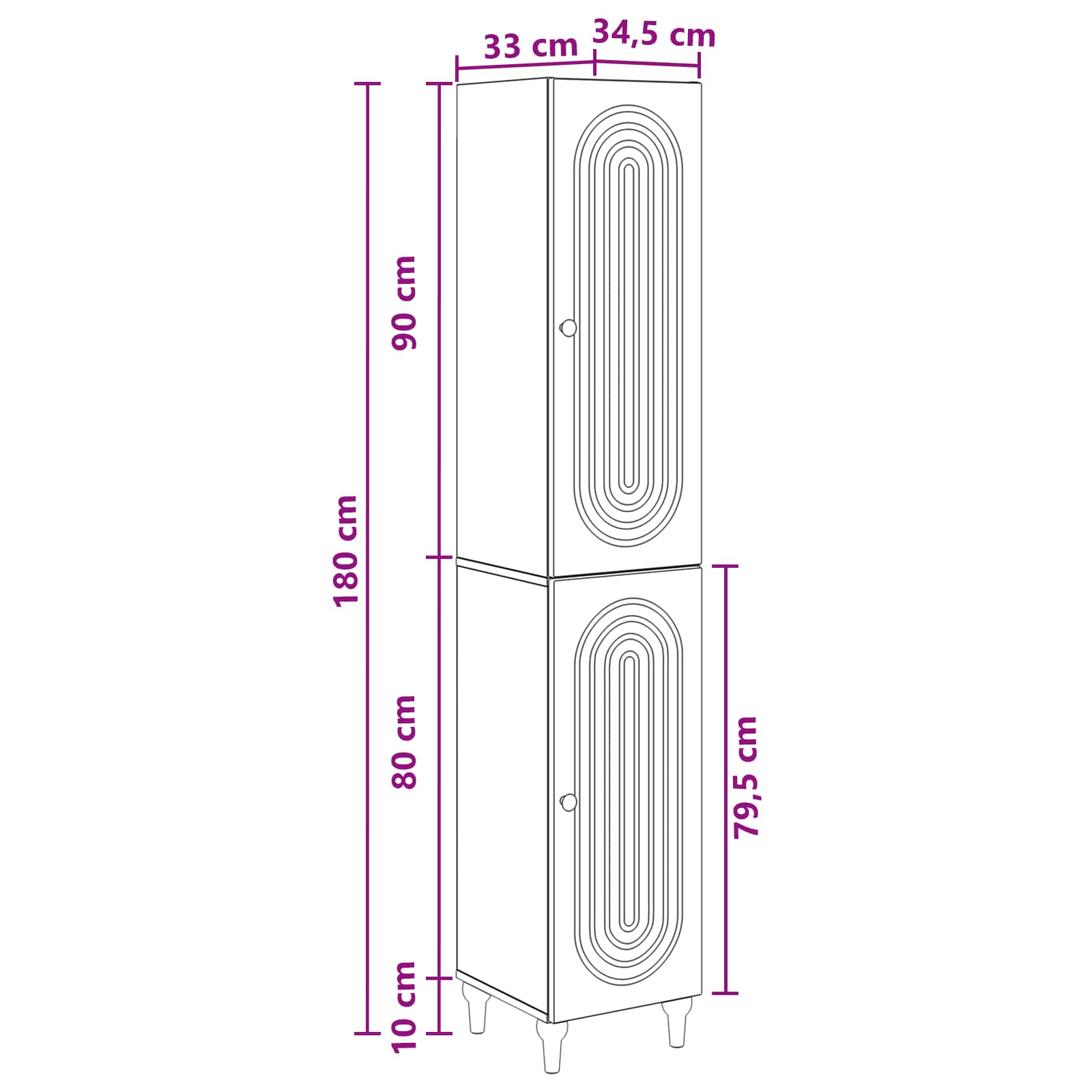 Set ormara 2 pcs Hrast sonoma Konstruirano drvo