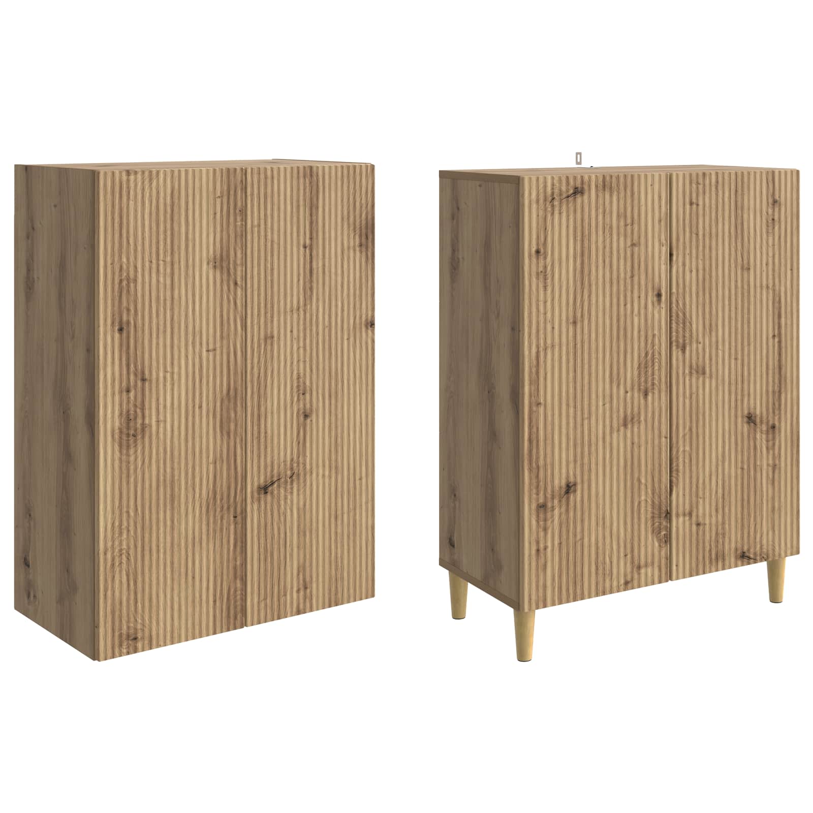Set ormara 2 pcs Hrast artisan 66 x 34,5 x 90 cm