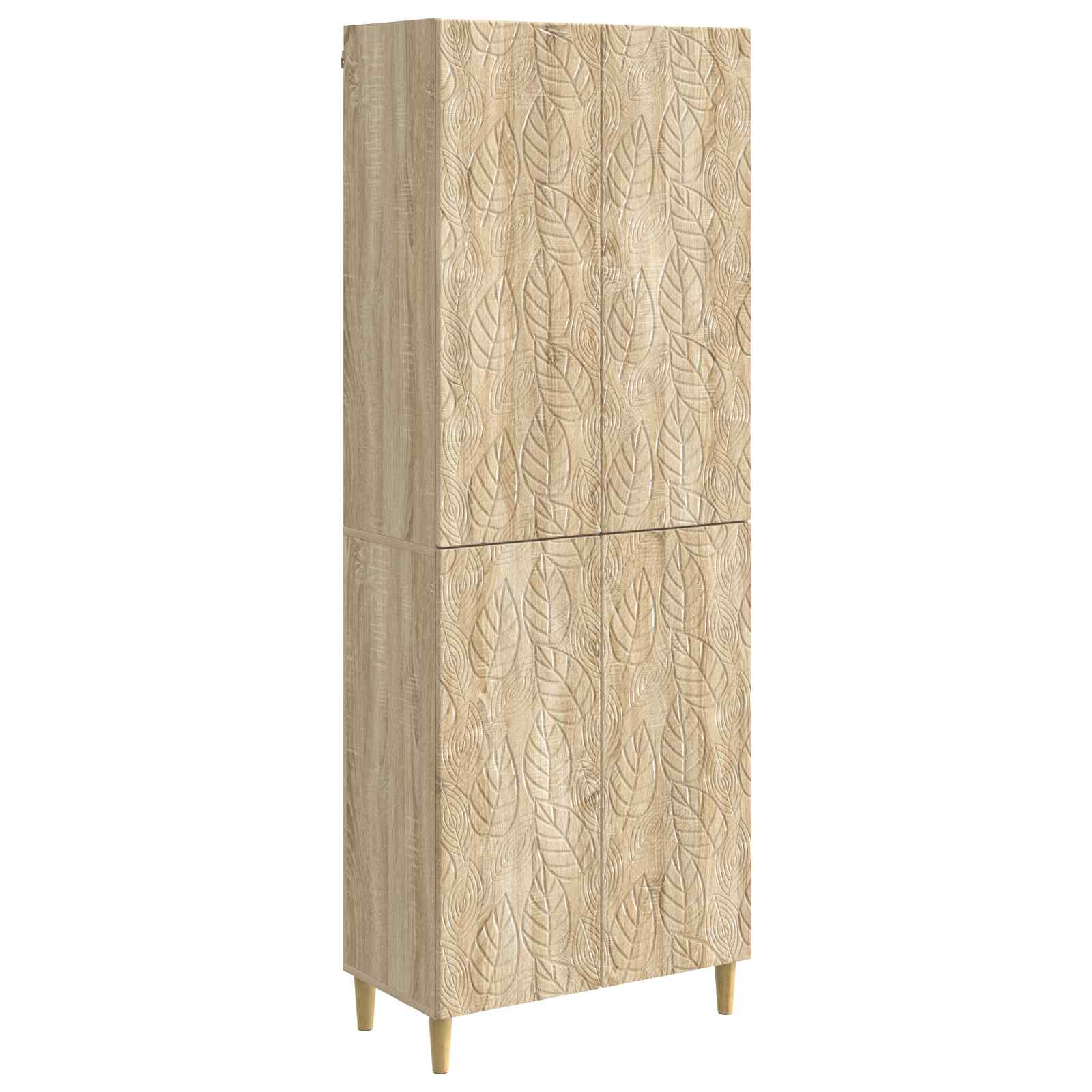 Set ormara 2 pcs Hrast sonoma Konstruirano drvo