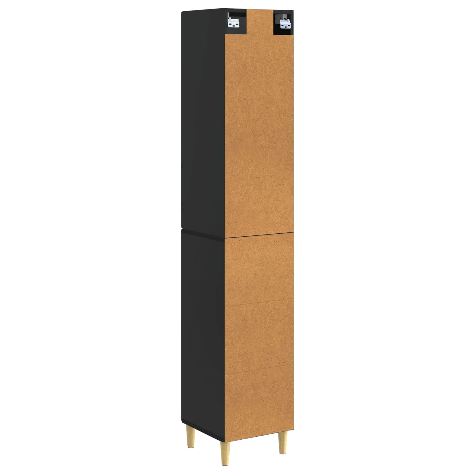Set ormara 2 pcs Crna 33 x 34,5 x 90 cm Konstruirano drvo