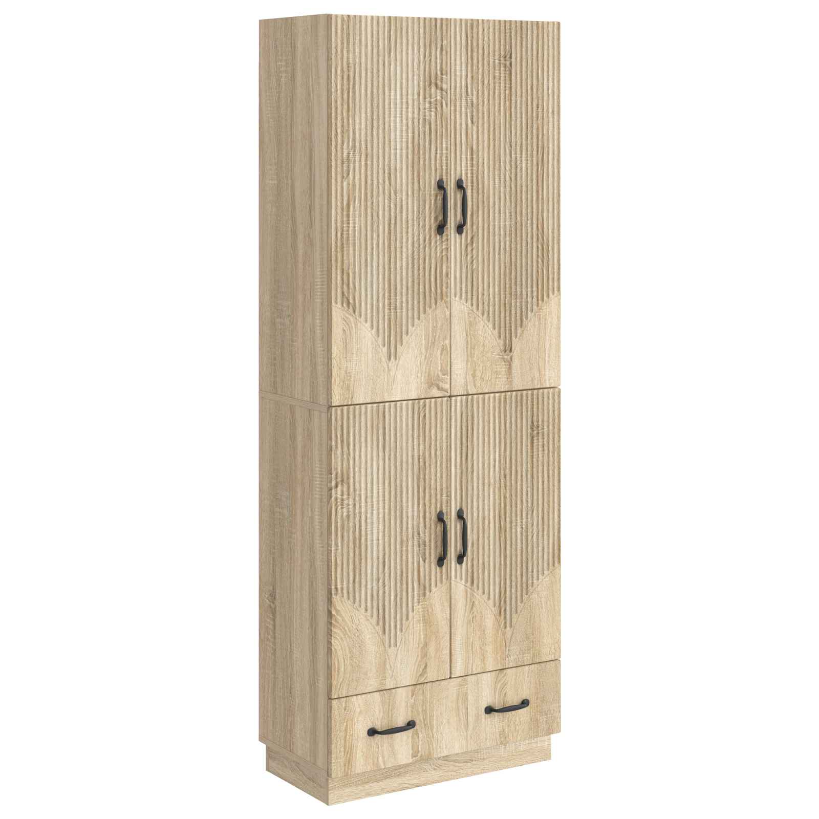 Set ormara 2 pcs Hrast sonoma Konstruirano drvo