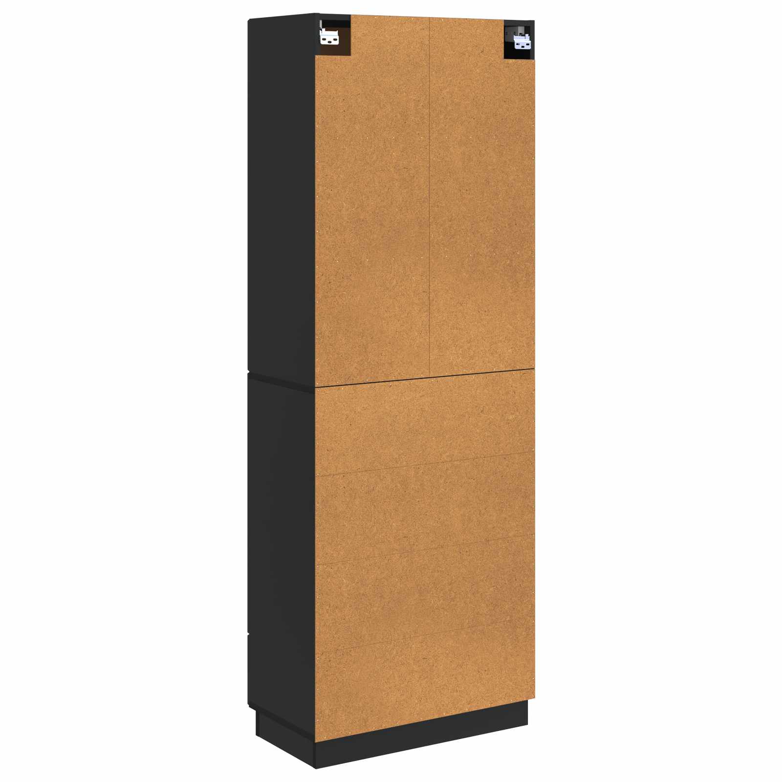 Set ormara 2 pcs Crna 66 x 34,5 x 87 cm Konstruirano drvo