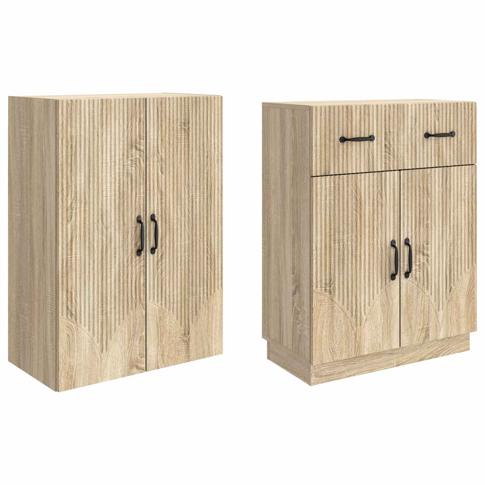 Set ormara 2 pcs Hrast sonoma Konstruirano drvo
